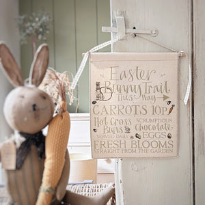 Handmade EASTER Small Organic Cotton Wall Hanging