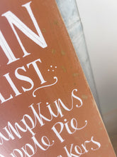 Handmade CHIPPY AUTUMN TO DO LIST Board