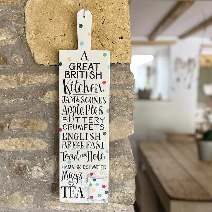 Hand Painted A GREAT BRITISH KITCHEN Serving Board