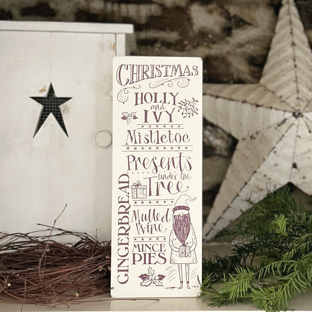 NEW!!! Handmade CHRISTMAS Signature Goose & Grey Sign VARIOUS COLOURS