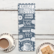 Handmade GREAT BRITISH BISCUITS Board VARIOUS COLOURS