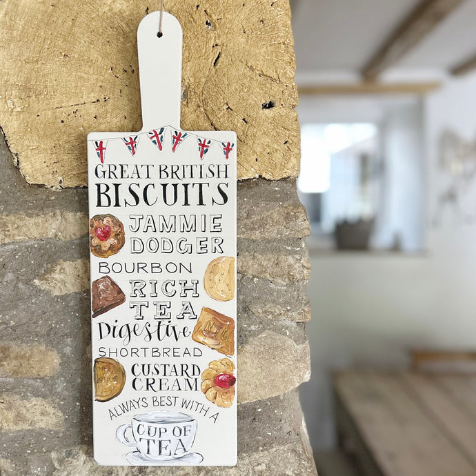 PAINTED TO ORDER GREAT BRITISH BISCUITS Serving Board