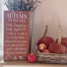 Handmade CHIPPY AUTUMN TO DO LIST Board