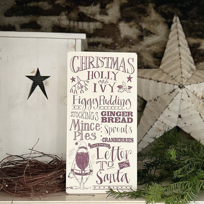 NEW!!! Handmade CHRISTMAS Signature Goose & Grey Sign VARIOUS COLOURS