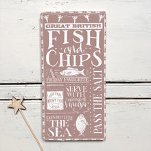 Handmade FISH AND CHIPS Board VARIOUS COLOURS