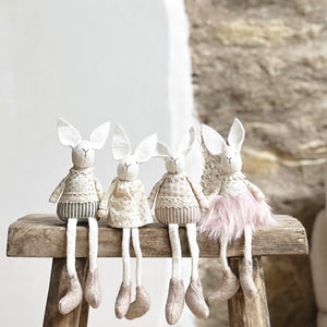 Fabric and Felt Spring Bunnies