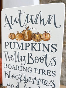 Limited Edition AUTUMN Goose and Grey Signature Board in Shadow White