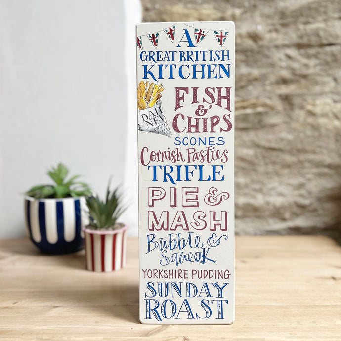 PAINTED TO ORDER Original GREAT BRITISH KITCHEN Board
