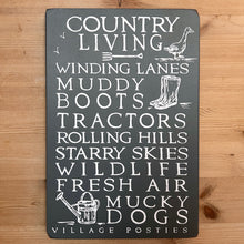 Handmade COUNTRY LIVING Signature Board VARIOUS COLOURS