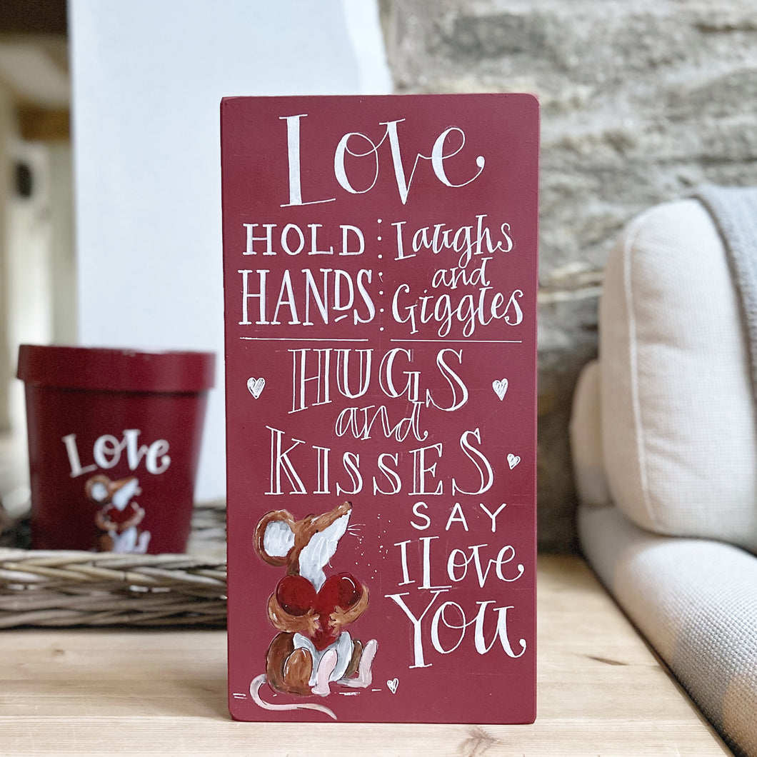 Hand Painted Extra Large Original LOVE Board