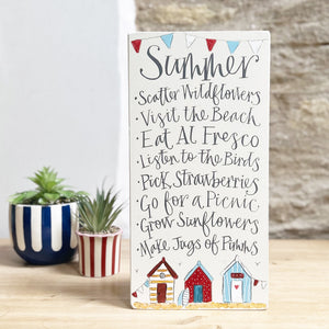HAND PAINTED Original SUMMER Board