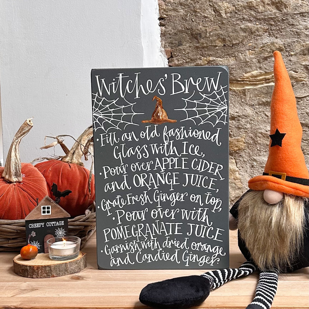 Handmade WITCHES BREW Goose & Grey Board VARIOUS COLOURS