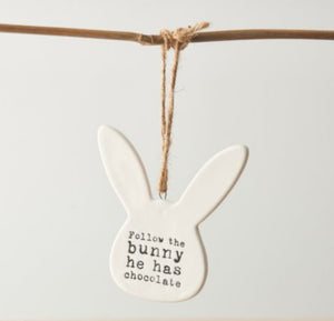 Porcelain Follow the Bunny Hanger