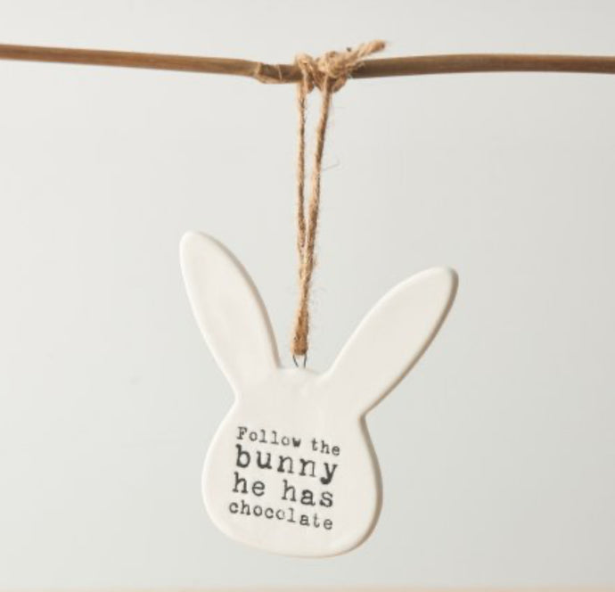 Porcelain Follow the Bunny Hanger