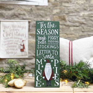 Hand Painted Original 'TIS THE SEASON Christmas Board