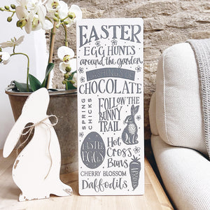 Handmade EASTER Signature Goose & Grey Board VARIOUS COLOURS