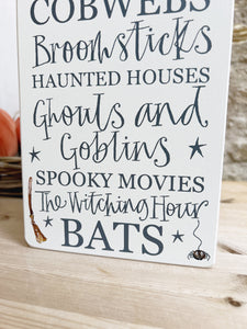 Limited Edition Handmade TRICK OR TREAT Goose and Grey Signature Board