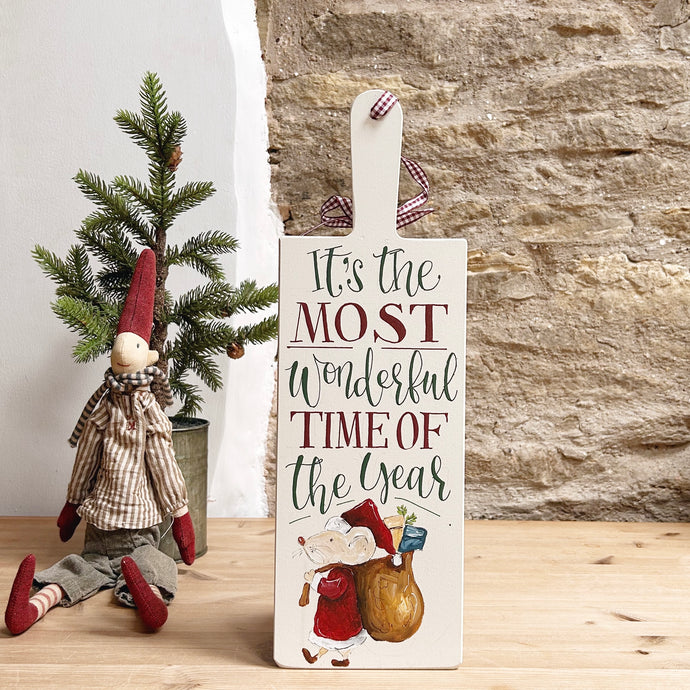 Hand Painted ORIGINAL CHRISTMAS Serving Board