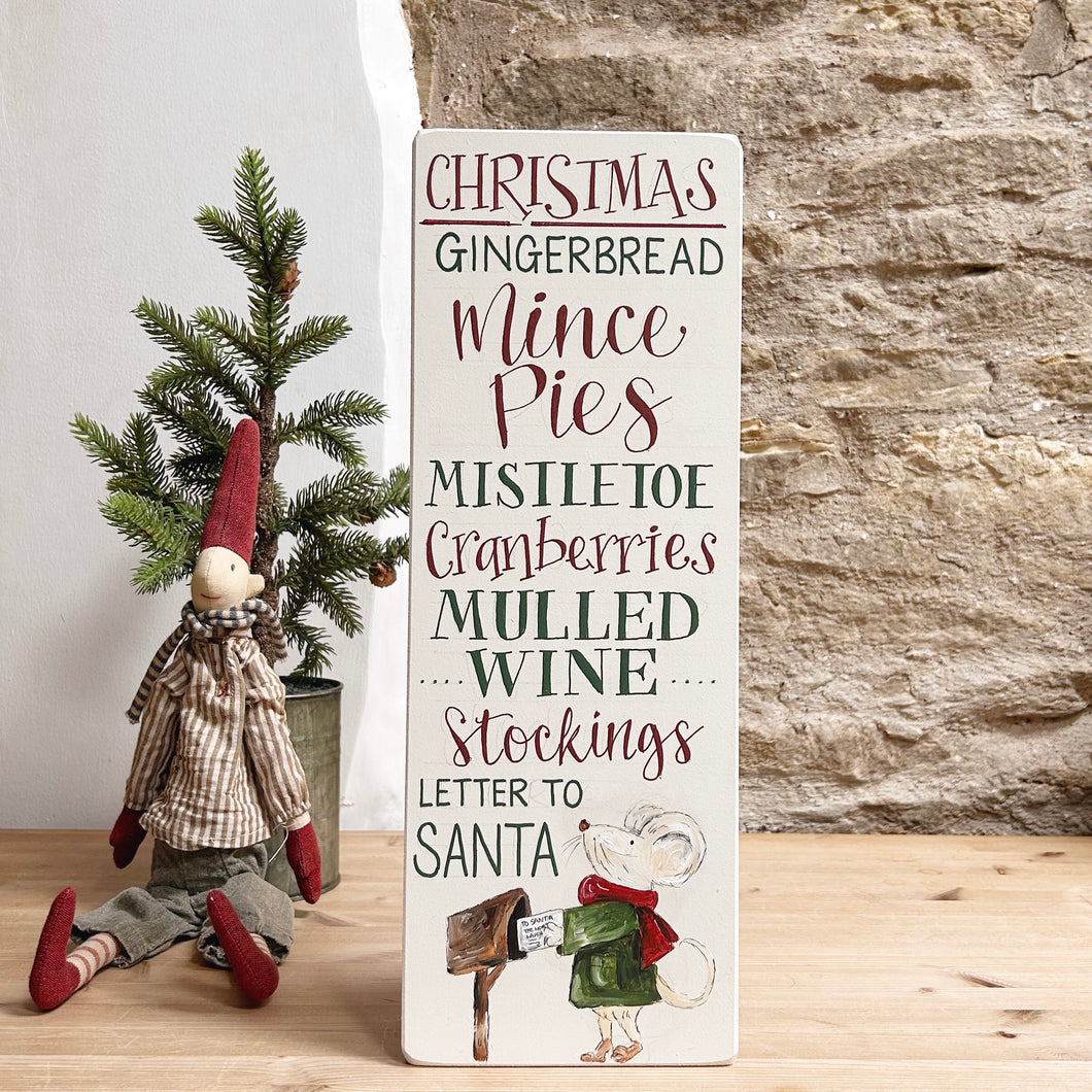 Hand Painted ORIGINAL CHRISTMAS Board