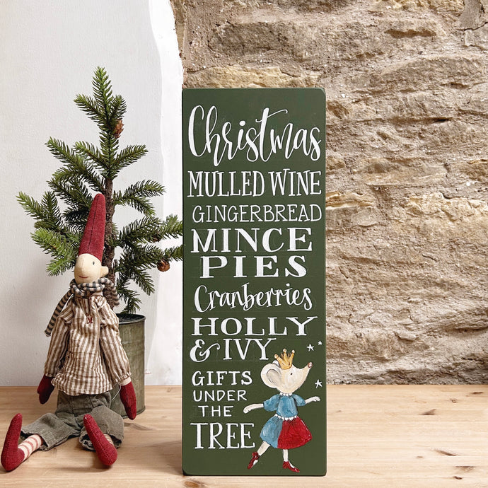 Hand Painted ORIGINAL CHRISTMAS Board