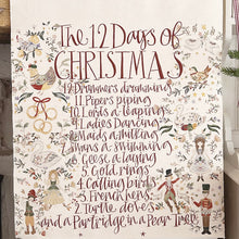 Handmade Large 12 DAYS OF CHRISTMAS Wall Hanging