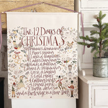 Handmade Large 12 DAYS OF CHRISTMAS Wall Hanging