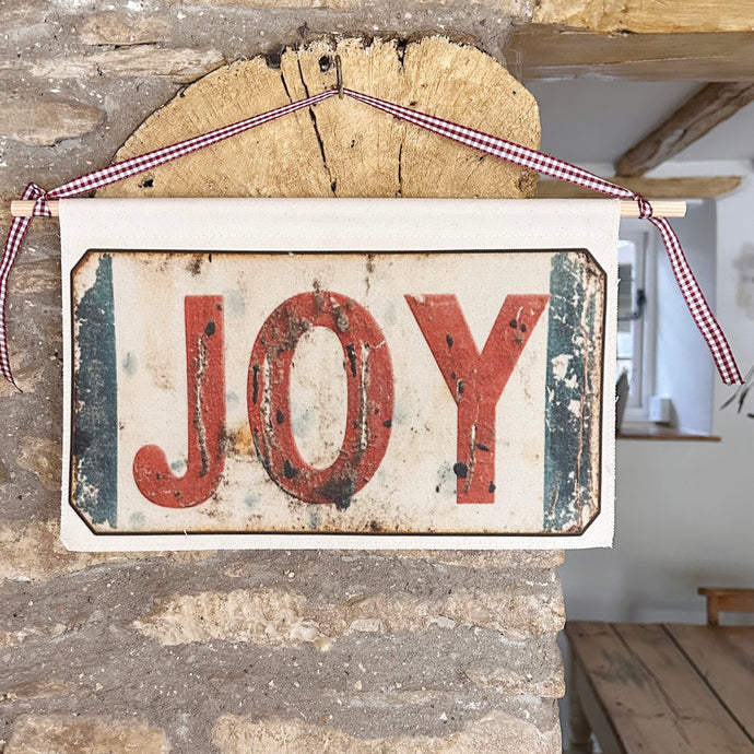 Handmade Medium JOY Wall Hanging