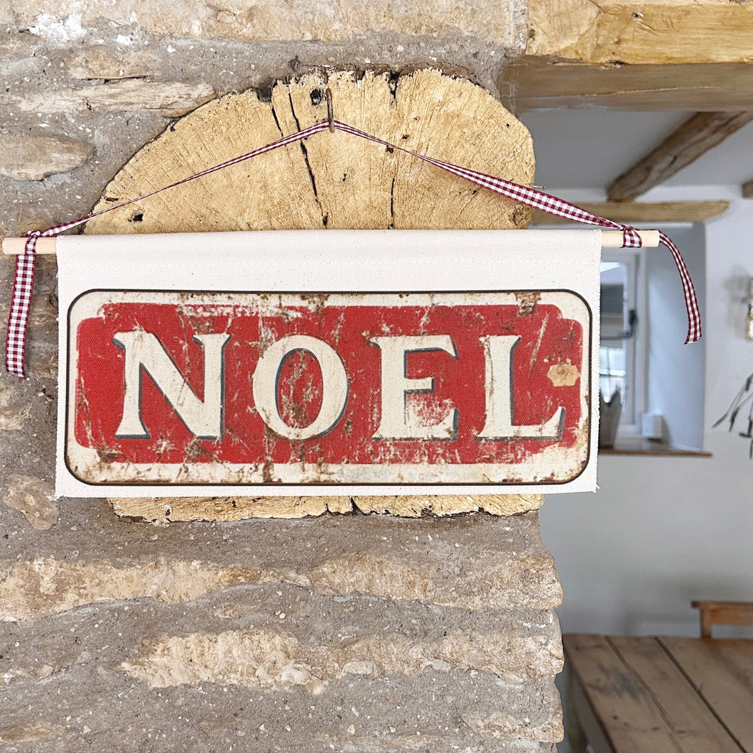 Handmade Medium NOEL Wall Hanging