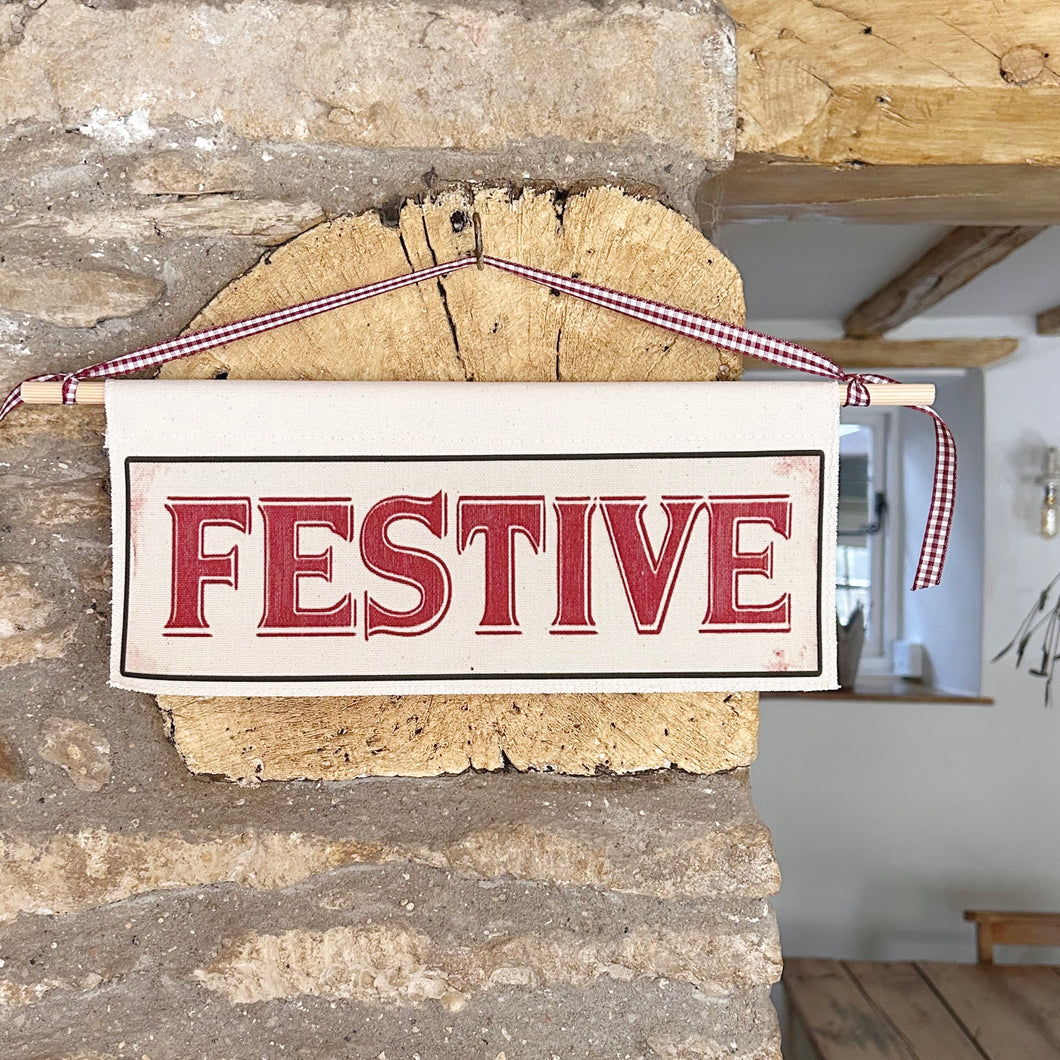 Handmade Small FESTIVE Wall Hanging