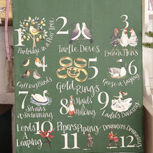 Handmade Large 12 DAYS OF CHRISTMAS Wall Hanging