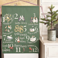 Handmade Large 12 DAYS OF CHRISTMAS Wall Hanging