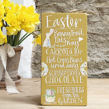 Handmade Goose and Grey EASTER Board MUSTARD YELLOW