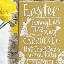 Handmade Goose and Grey EASTER Board MUSTARD YELLOW