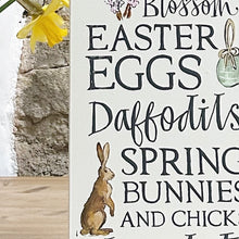 Handmade Goose and Grey SPRING IS IN THE AIR Board SHADOW WHITE