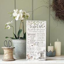 SPRING TO DO LIST – Vintage Style Decorative Plaque