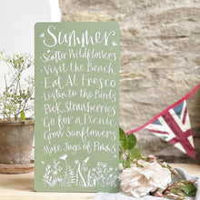 Handmade Extra Large SUMMER Signature Goose & Grey Board Apple Green