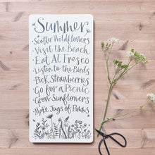 Handmade Extra Large SUMMER Signature Goose & Grey Board Shadow White