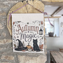 Handmade AUTUMN MAGIC Organic Cotton Small Wall Hanging