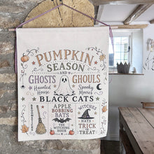 Handmade PUMPKIN SEASON Organic Cotton Medium Wall Hanging