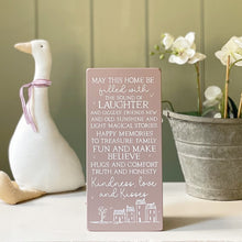 Handmade MAY THIS HOME Signature Goose & Grey Board VARIOUS COLOURS