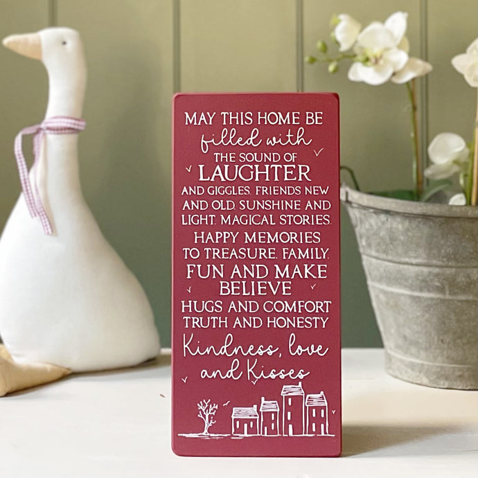Handmade MAY THIS HOME Signature Goose & Grey Board VARIOUS COLOURS