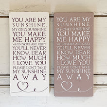 Handmade YOU ARE MY SUNSHINE Signature Goose & Grey Board VARIOUS COLOURS