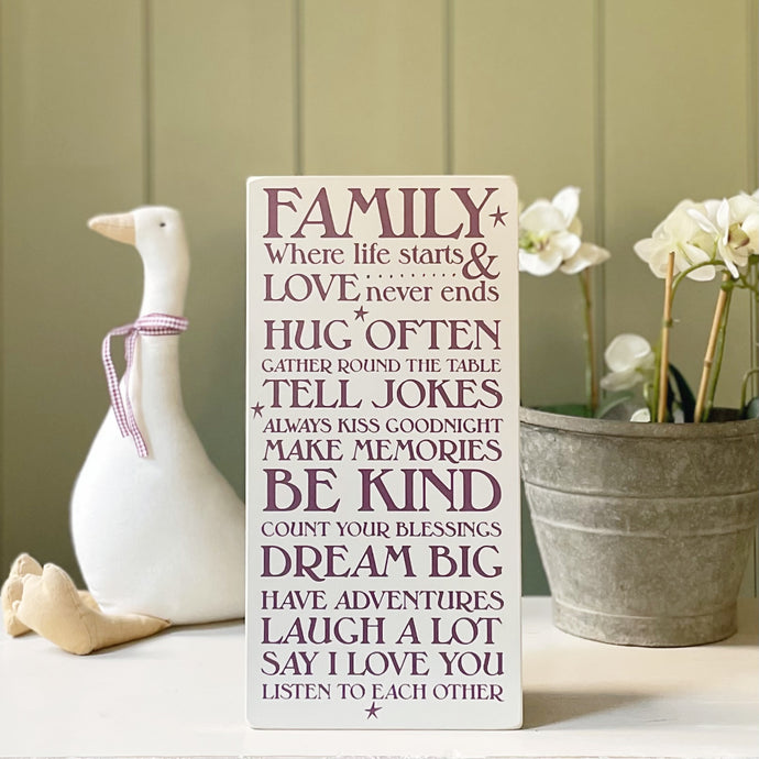 Handmade Extra Large FAMILY Signature Goose & Grey Board VARIOUS COLOURS