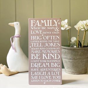 Handmade Extra Large FAMILY Signature Goose & Grey Board VARIOUS COLOURS