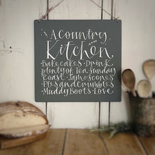 Handmade Large Hanging COUNTRY KITCHEN  Signature Board VARIOUS COLOURS
