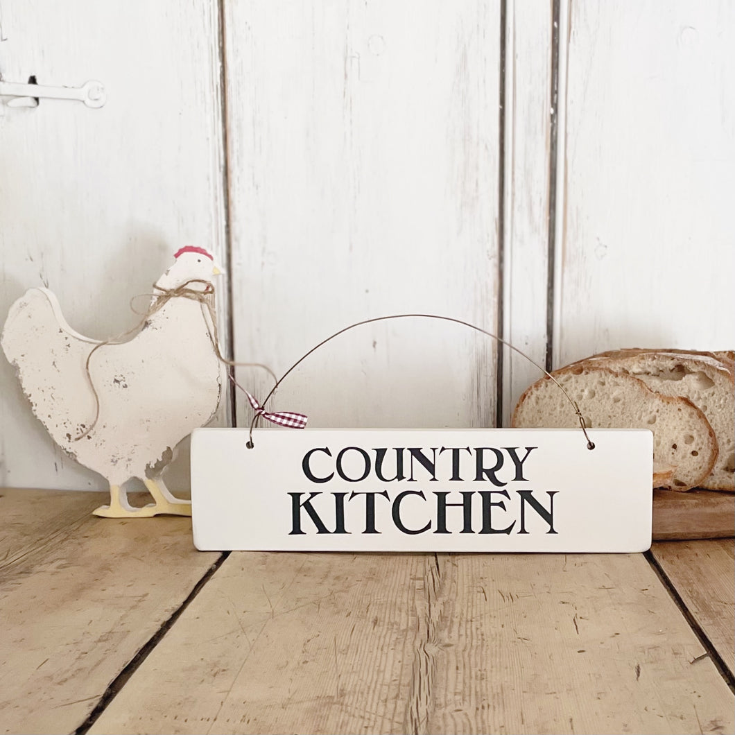 Handmade COUNTRY KITCHEN Sign Hanging or Standing