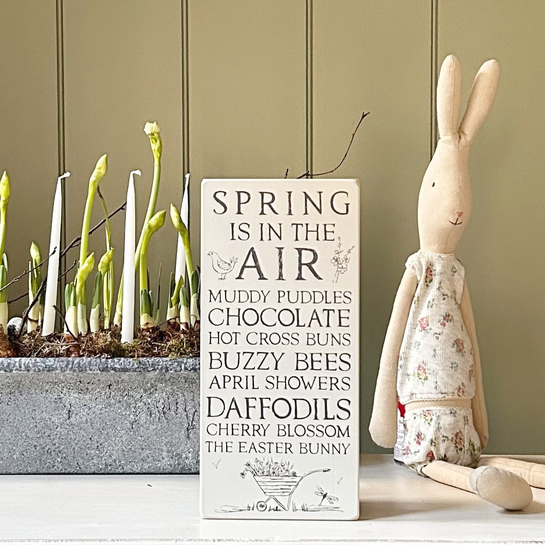 Handmade SPRING IS IN THE AIR Signature Goose & Grey Board VARIOUS COLOURS