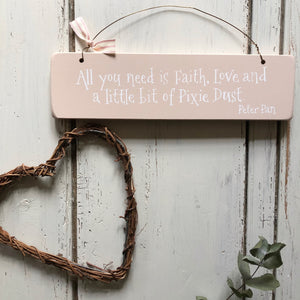 Pixie Dust Hanging Sign VARIOUS COLOURS