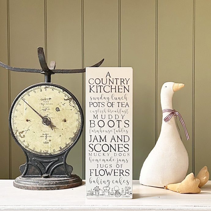 Handmade COUNTRY KITCHEN Signature Goose & Grey Board VARIOUS COLOURS