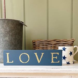 Handmade LOVE Goose and Grey Standing Sign VARIOUS COLOURS